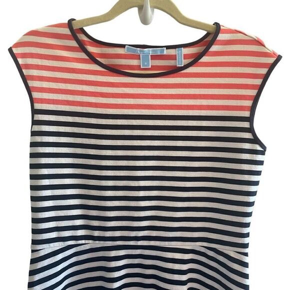 Draper James Striped Ponte Knit A Line Short Summer Dress Women’s Size Small - Picture 3 of 5